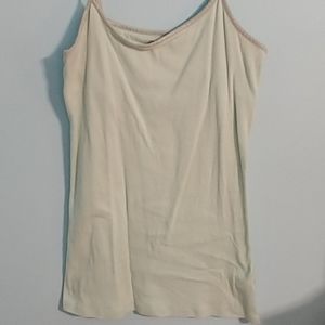 Teal tank top with built in bra